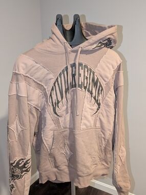 Civil Regime Unisex Light Brown Graphic Hoodie